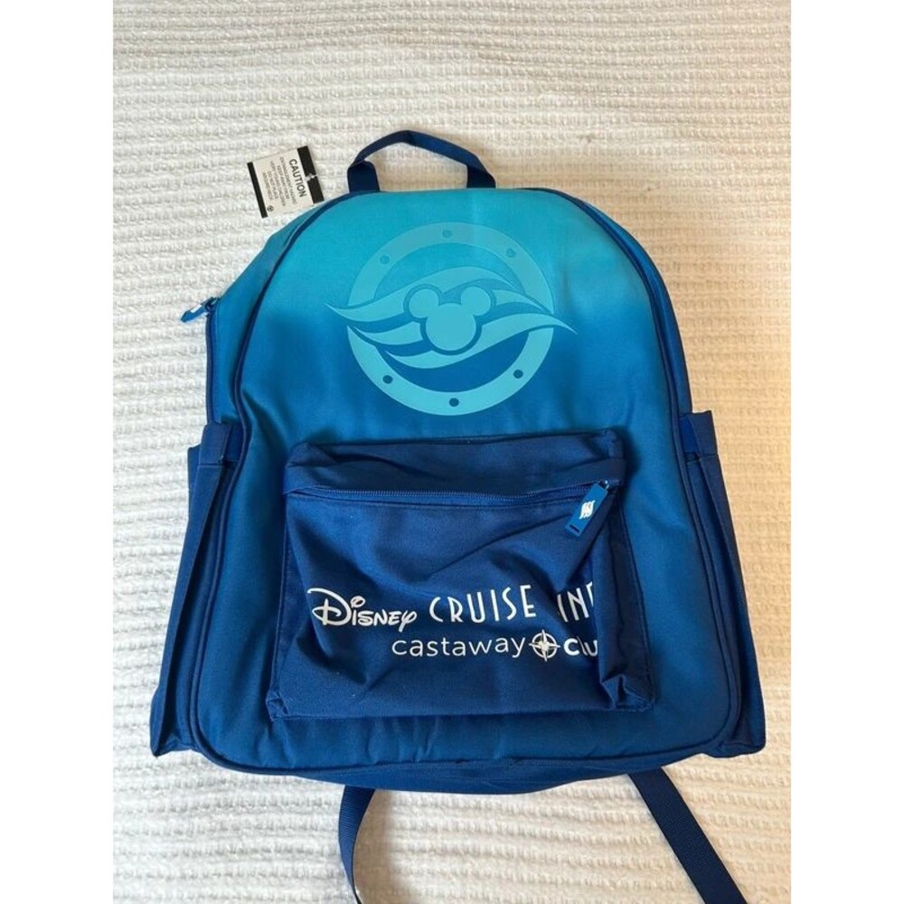 New 2026 Disney Cruise Line Castaway Silver Club Adjustable Backpack + 1 Lanyard